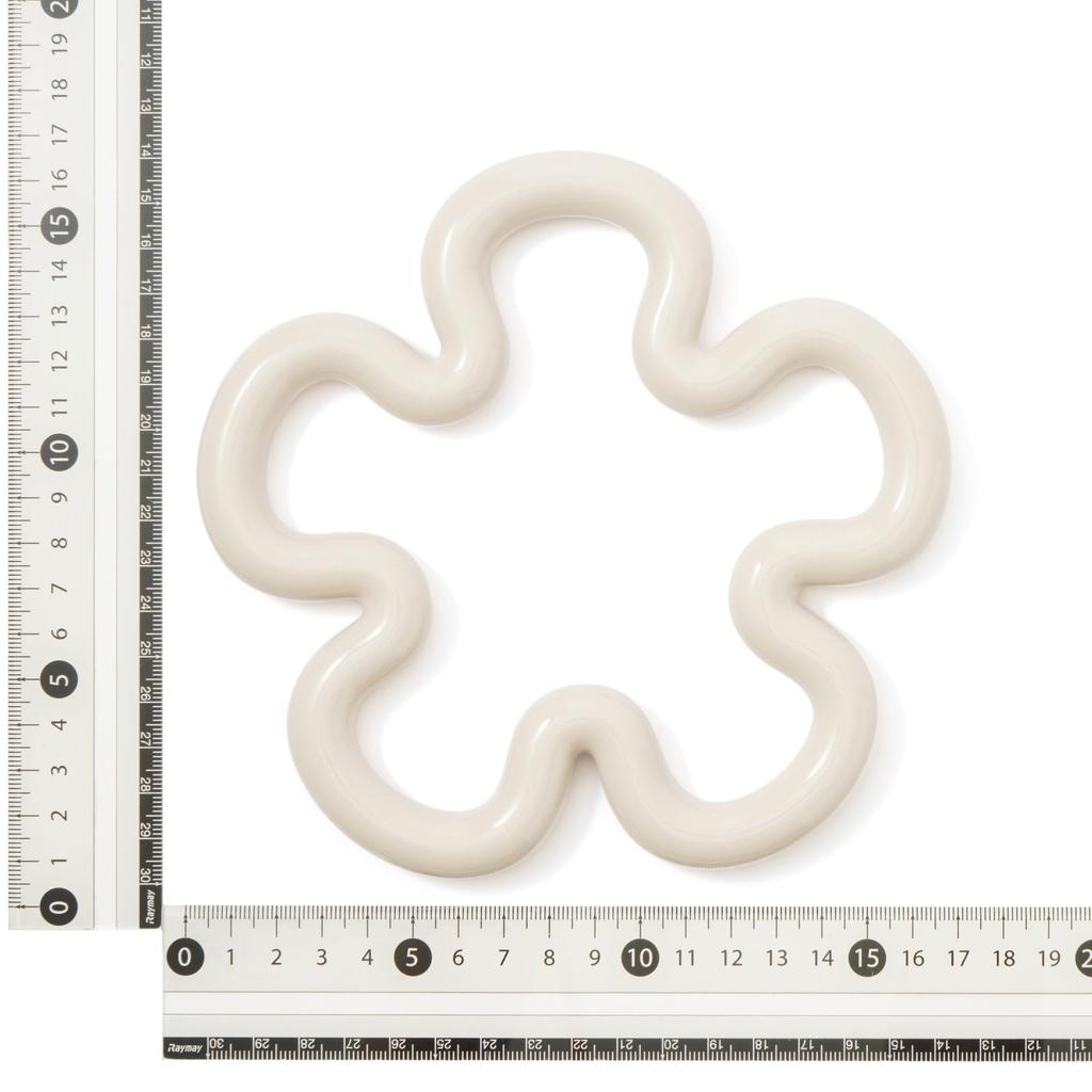 Francfranc Trivet Flower Medium Ivory