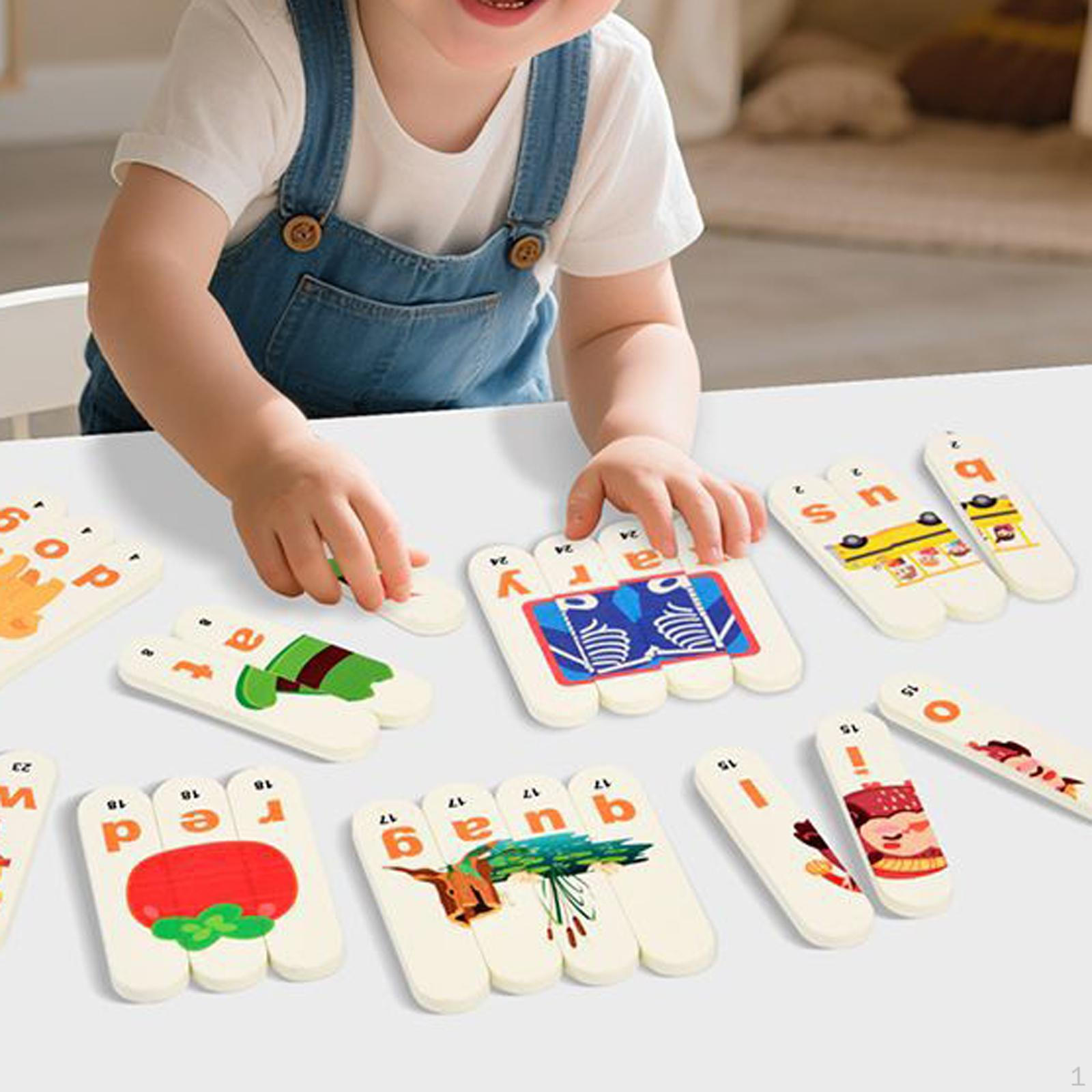 

Matching Letter Game Alphabet Spelling Match and Spell Early Learning Toy Educational Fun Wooden for
