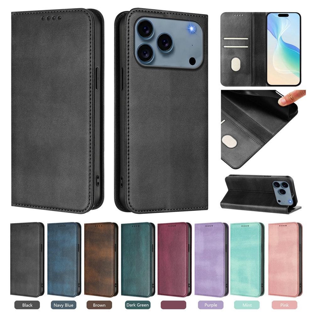 Magnetic Flip Case For iPhone 17 Pro Max 5G 2025 Leather Wallet Funda For iPhone 17 Air Case iPhone17 Pro Luxury Book Cover