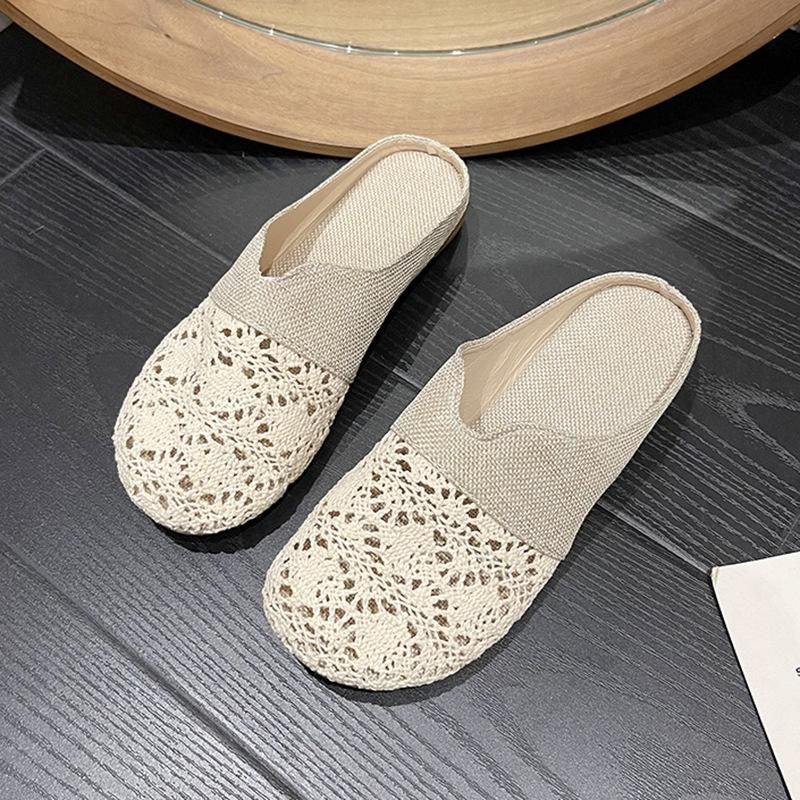 Lazy Internet Celebrity Pregnant Women Versatile New Wear Sandals Summer Fashion Fisherman Bag Head Half Slippers Women Sandals