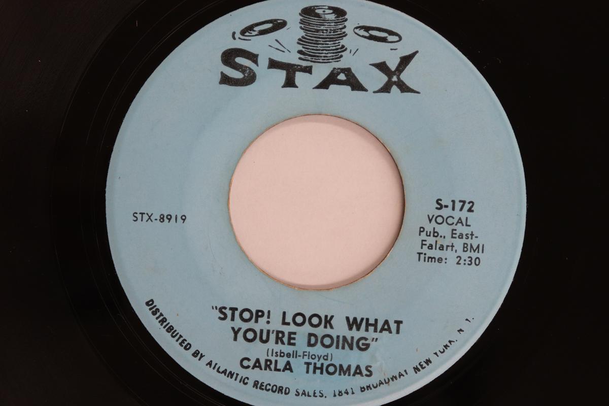 

7-дюймовая пластинка КАРЛА ТОМАС - Стоп! Посмотри, что ты делаешь / Ever S172 STAX 1965 США Соул/Фанк Б/У