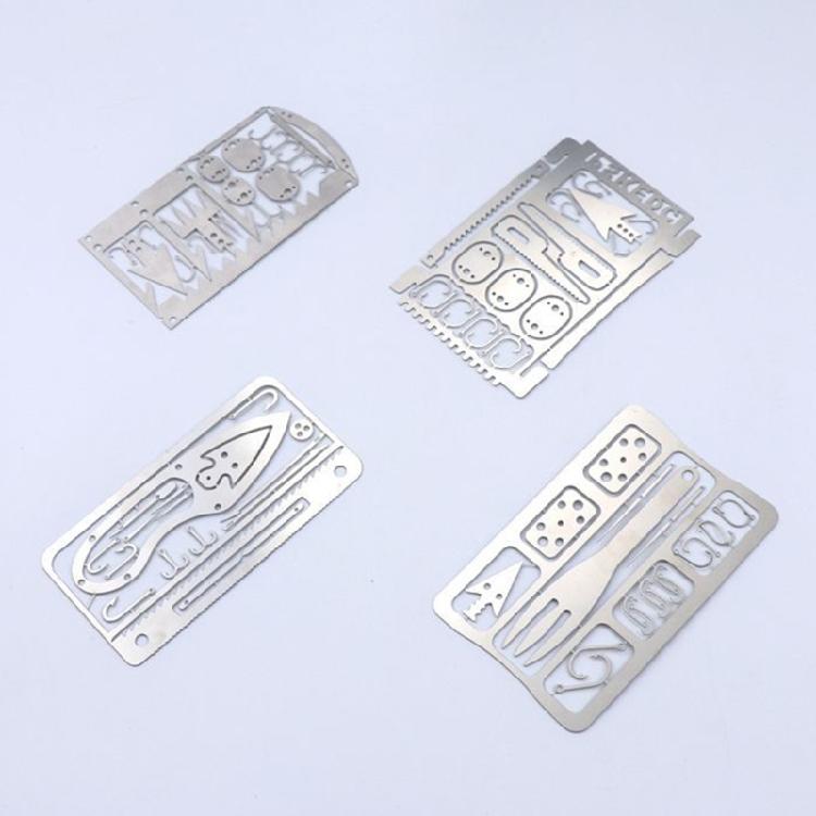 Survivals Card Stainless Steels Fishing Hook Card Outdoor Survivals Card Multitool
