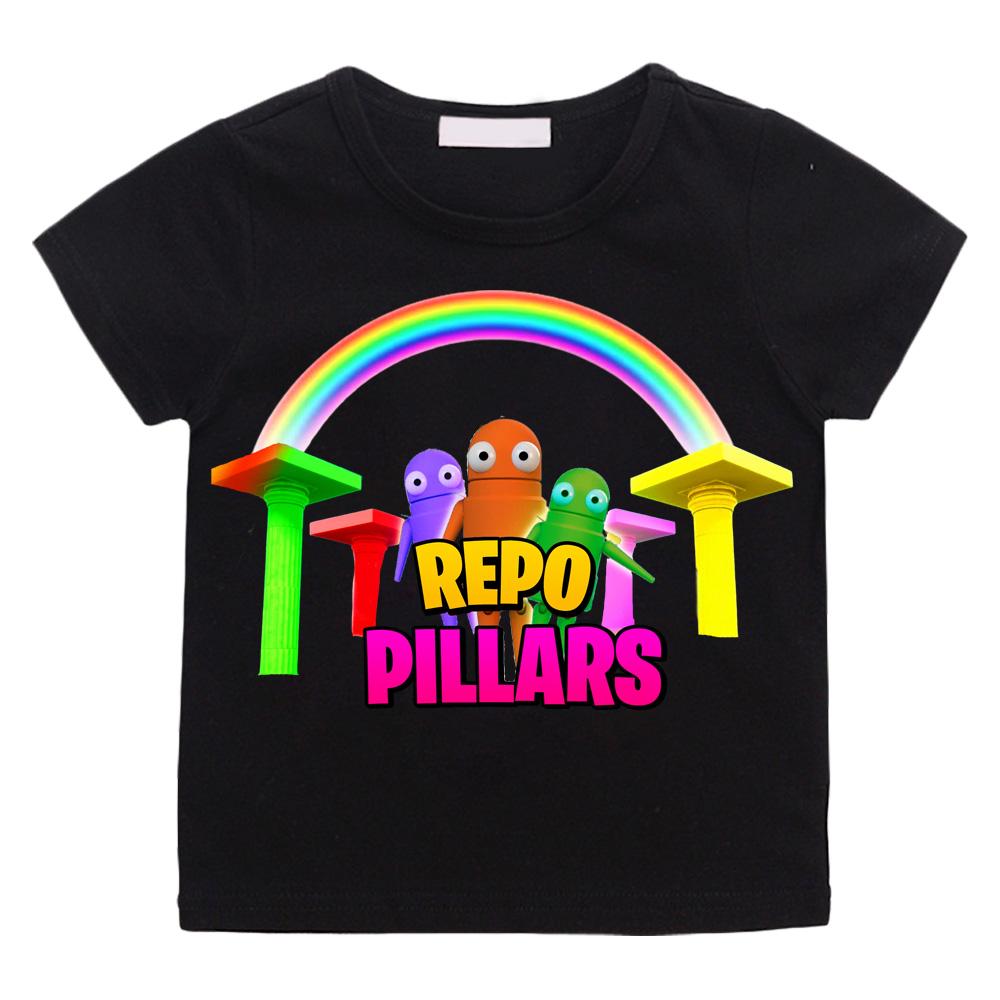R.E.P.O. Game Print Cute Soft T-shirt Cartoon 100%Cotton Comic Tee-shirt O-neck Camisetas TeesTop Clothes Casual Versatile Soft