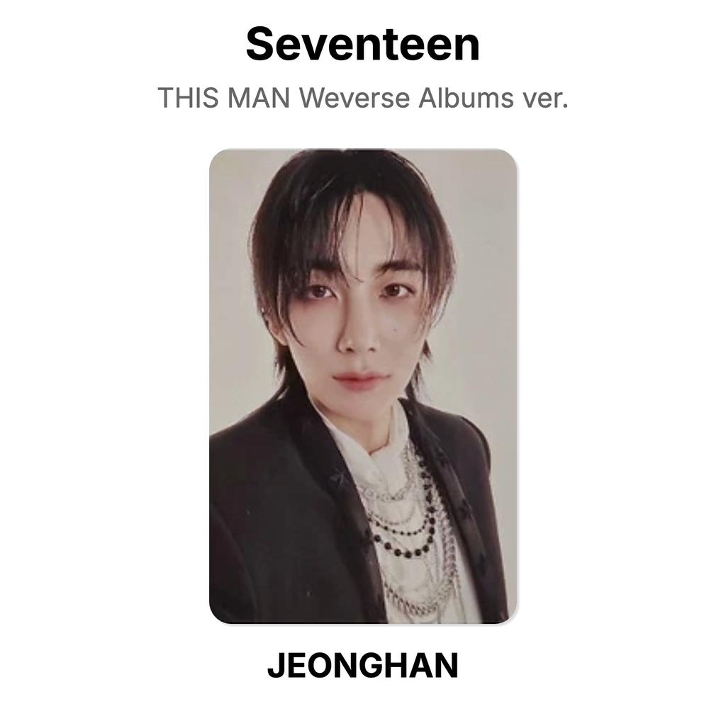 Seventeen THIS MAN Weverse Alben ver. Offizielle Fotokarte
