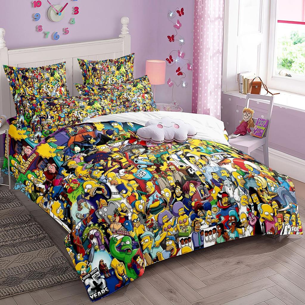 Three-piece Bedding Set 3d Digital Printing Quilt Cover