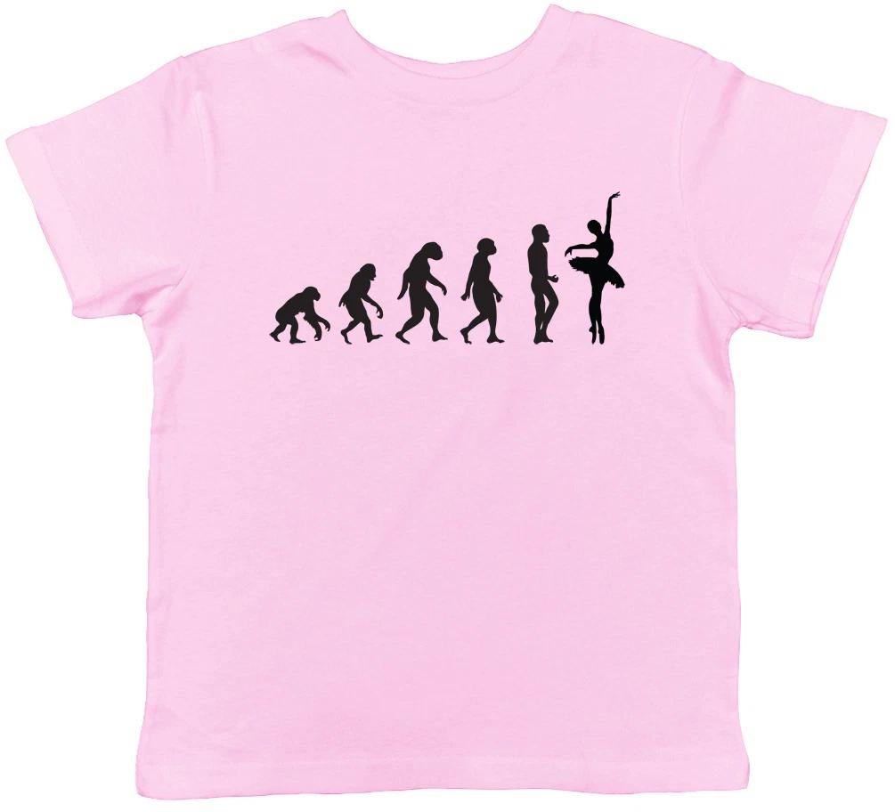 Evolution of Ballet Childrens Kids Girls T-Shirt Tee 100