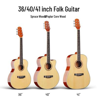 36/40/41 Inch Beginner Folk Akoestische Gitaar - Instap Unisex Oefeninstrument