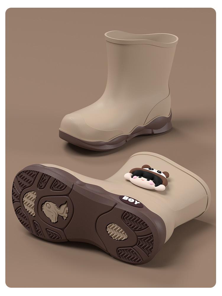 Kids' Waterproof Non-Slip Rain Boots for Boys and Girls – Toddler & Student Sizes