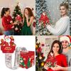 Red Santa Christmas Party Decoration Box With Paper Material For Festive Gift Storage