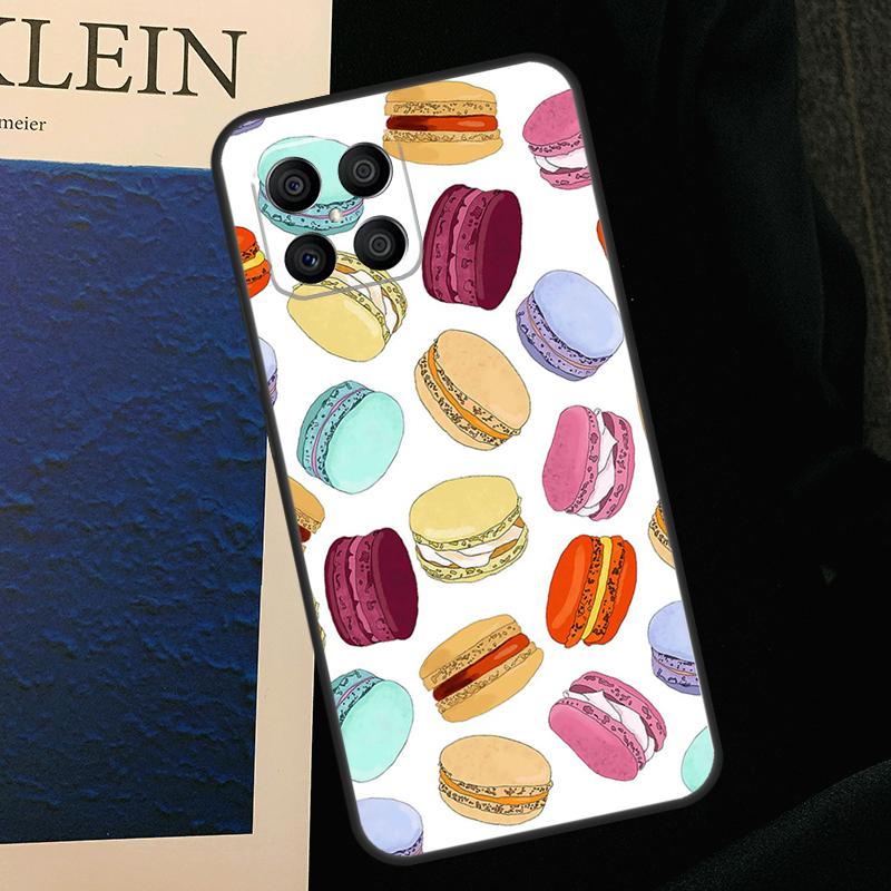 

Macarons Cake Dessert Cute Case For Honor X8b X9b X9a X8a X8 X9 X9c 50 70 90 Lite Honor 200 Lite Magic 5 6 7 Pro Cover Honor Magic6 Lite