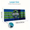Seattle Sounders FC Print  Cushion Non-slip Laptop Tablet Big Mousepad XXL Mat Mini PC Playmat With Lock edge