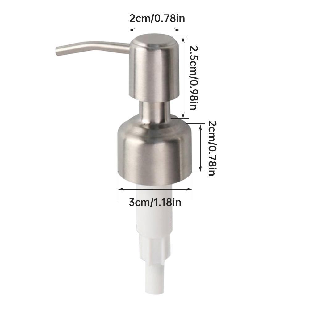 1pc Hand Drücken Edelstahl Hotel Universal Home Küche Seife Dispenser Pumpe