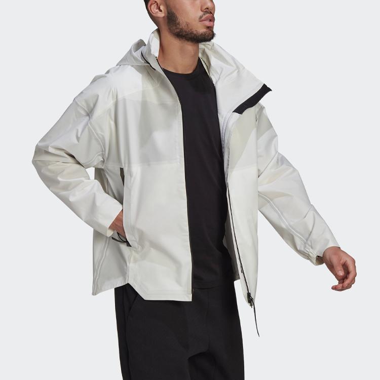 Adidas MYSHELTER Jackets Men's White Hooded Moderate Other (Unisex) Jackets GK8707