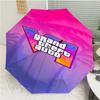 Game Grand Theft Auto Print Automatic Umbrella, 8 Rib Iron Frame, Plastic Handle, Suitable for Outdoor Travel &Daily , Ideal Gift