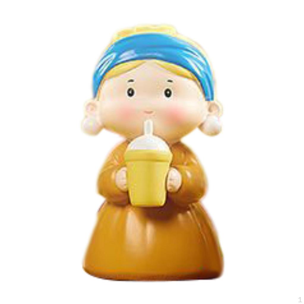 Pearl Girl Figure Ornament Desktop Decor Random Design Box Toy Boys Children