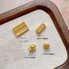 3D Gold Nail Art Accessories: Gold Bar, Abacus, Ingot Sculptures (RC337)