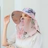 Hat Women'S Summer Thin Outdoor Sun Hat Mouth Mask Anti-Ultraviolet Work Sun Hat Cover Face Tea Picking Sun Hat