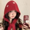 Beanie Flower Balaclava Hat Cute Knitted Hat Creative Ear Protection Hat  Female/Girls