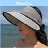 Summer Straw Hat For Women Large Brim Sunshade Breathable Foldable Beach Hat