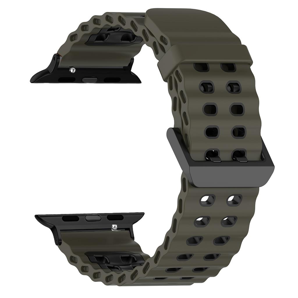 Silicone Strap for Apple Watch Ultra 3 49mm Band Breathable Bracelet for iWatch Series 11 10 42 46mm 9 8 7 6 SE 45mm 44mm Strap