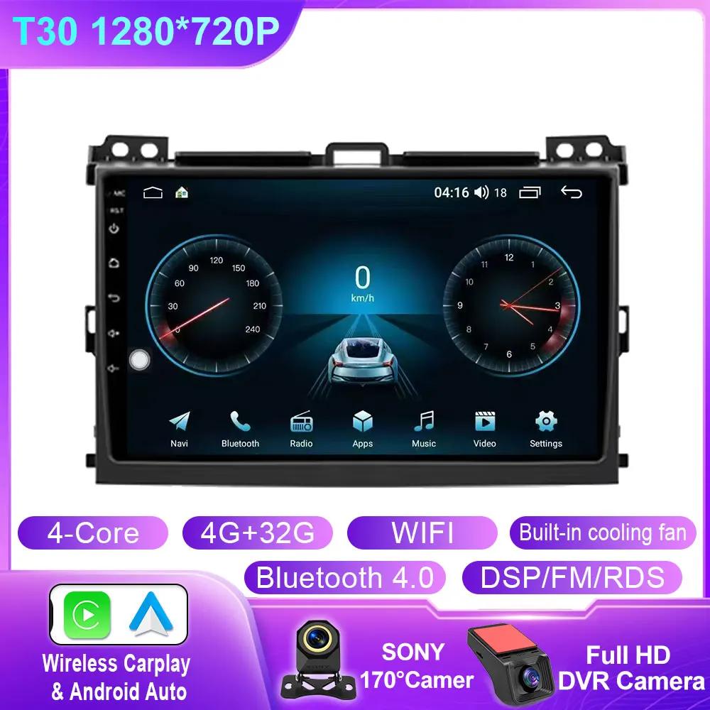 Android Car Radio For Toyota Land Cruiser Prado 120 3 III For Lexus GX470 GX 470 J120 2002 - 2009 Car Multimedia Video Player BT