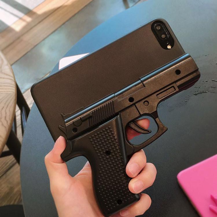 Neue spezielle einzigartige coole 3D-Pistolenform-Pistolenhülle für iPhone 7 Plus mit hochwertigen Materialien