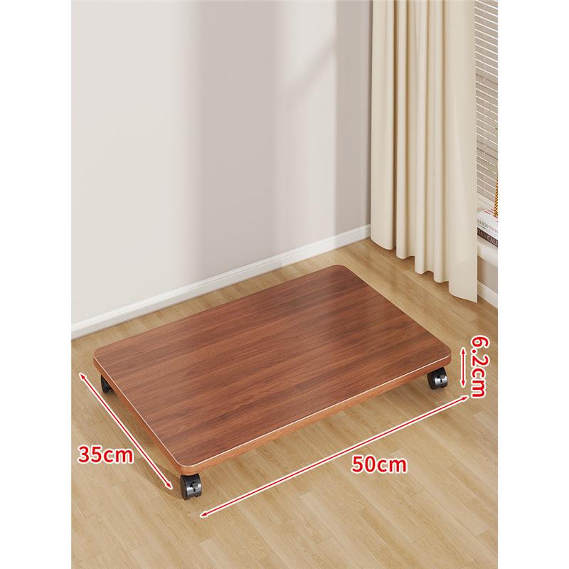 Multi-Purpose Movable Storage Tray with Casters: Floor Stand, Shelf, Bracket, and Container