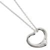 Used [TIFFANY&Co.] Tiffany Open Heart Elsa Peretti Silver 925 Unisex 2.5g Necklace