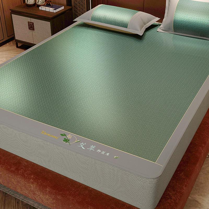 Natural Rattan Ice Silk Cooling Mat, Baby-Safe Double-Sided All-Season Bed Sheet, 2025 New, Multiple Sizes for Home & Nursery