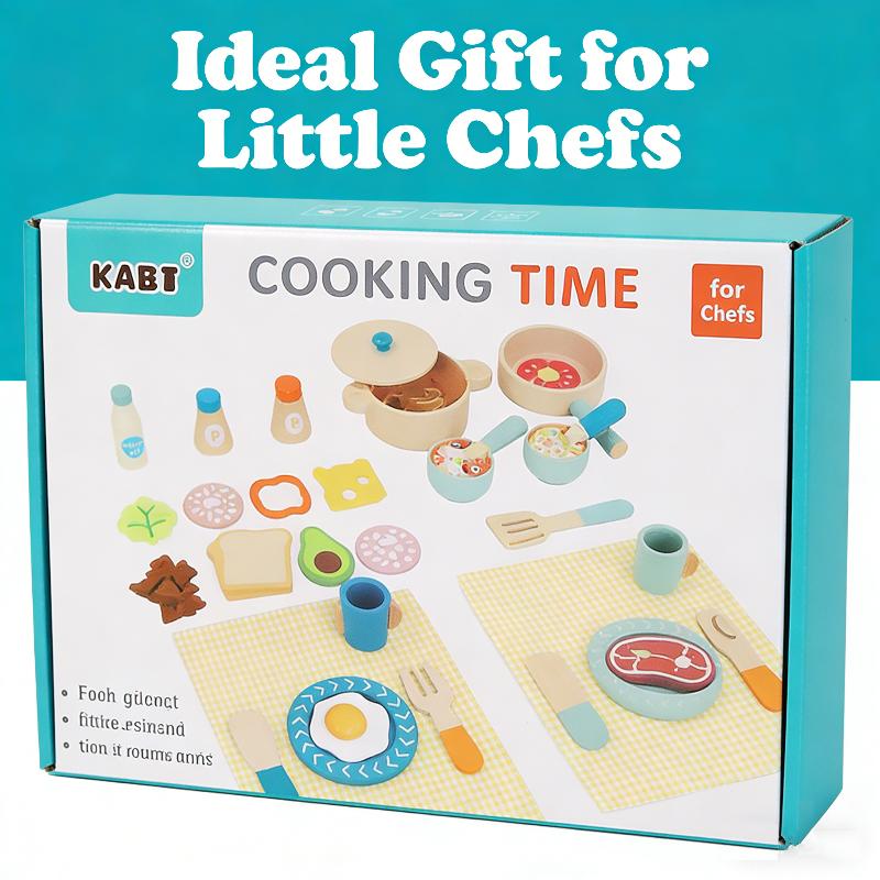 Wooden Children S Simulation Kitchen Toys, Early Education Educational Toys, Cookware Pot Pan Cook Pretend Play, Food, Role-Play A set