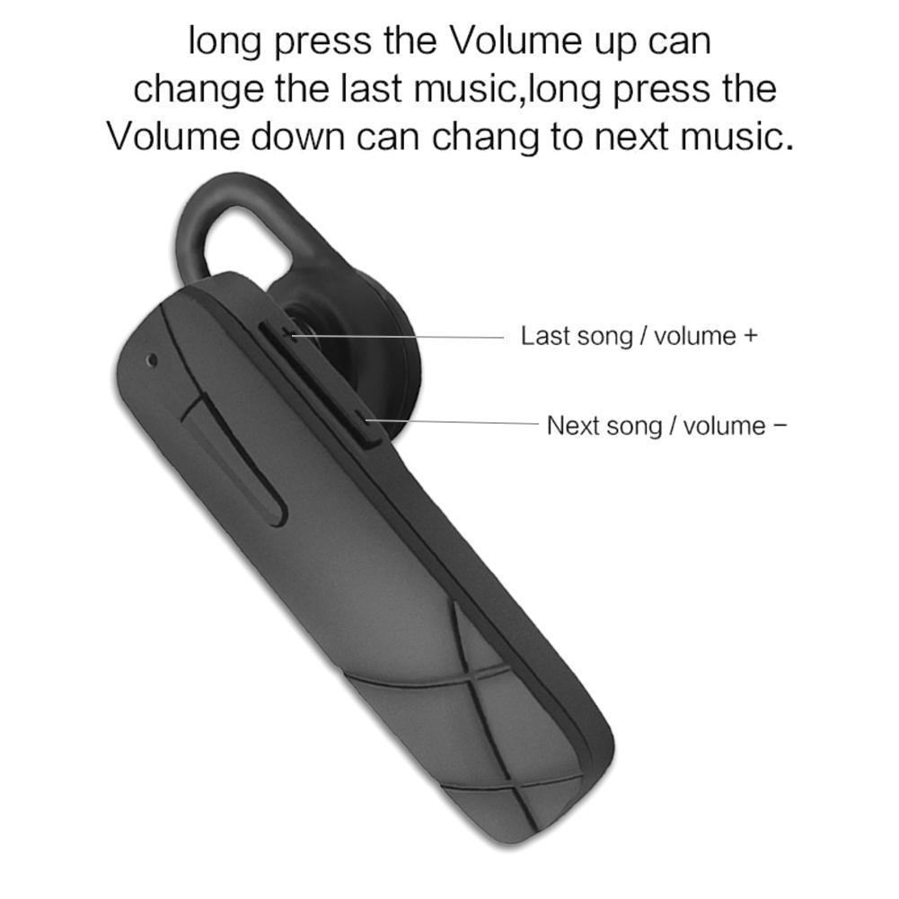 QUEED H8 Stereo Bluetooth 4.0 Music Headphones in-ear Hanging Mini Mobile Phone