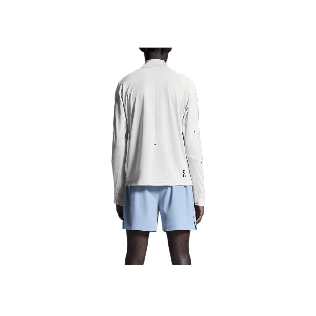 On Logo Stand Collar Zip Lg Sleeve T-Shirt Men Tops White 1ME10600296