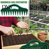 12 Hole Soil Puncher 12-Hole Row Seeder Tool with Ergonomic Handle for Precision Sowing & Digging, Manual Garden Spring Tilling Equipment Spacer