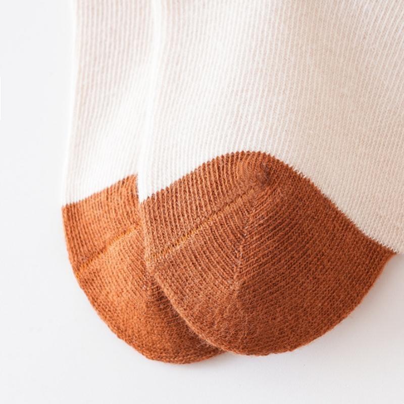 5Pairs/set Baby Socks Cotton Spring Autumn Cartoon Animal Children's Medium Tube Sock Cute Toddler Girls Boys Socks