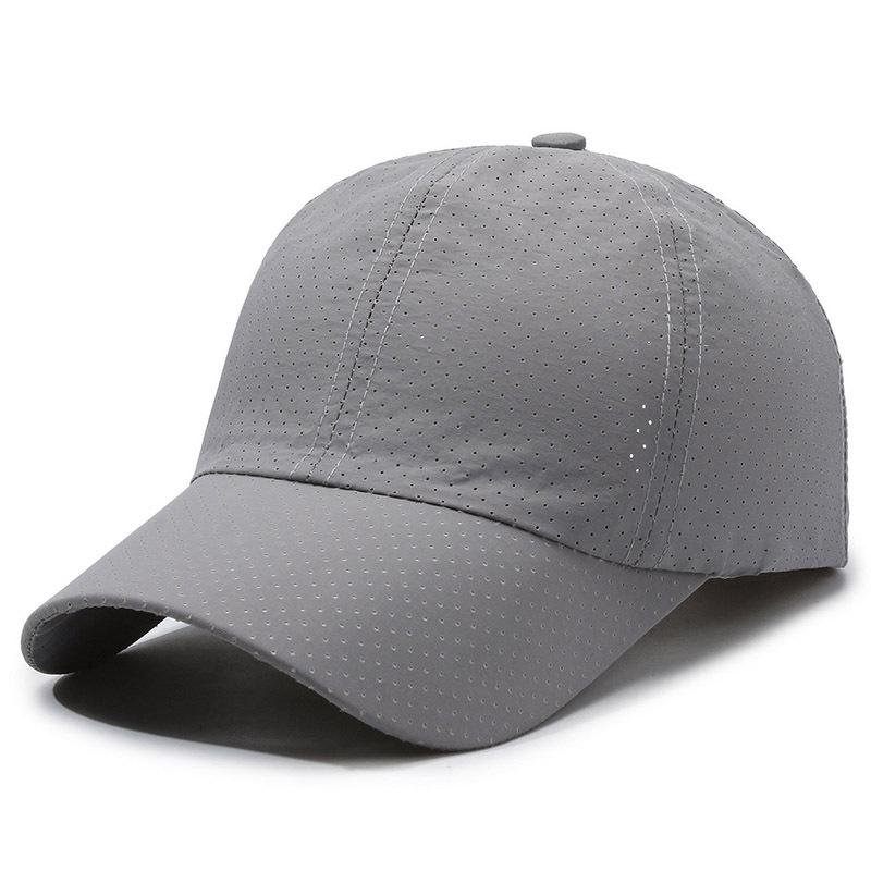 Unisex Sun Protection Quick-Dry Perforated Baseball Cap for Large Heads - Versatile Outdoor Sports Hat
