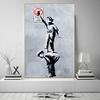 Street Graffiti Abstract Art Wall Posters Girl With Balloon Modern Home Room Decor Canvas Painting Mural Pictures Prints Artwork