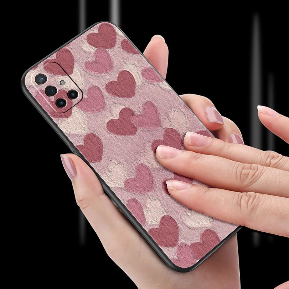 Gold Pink Rose Glitter Hearts Phone Case For OnePlus 10 9 Pro 9T 10R 9R 9RT 8T 8 7 6T 7T Nord 2T CE 2 5G N200 N10 N100 Cover