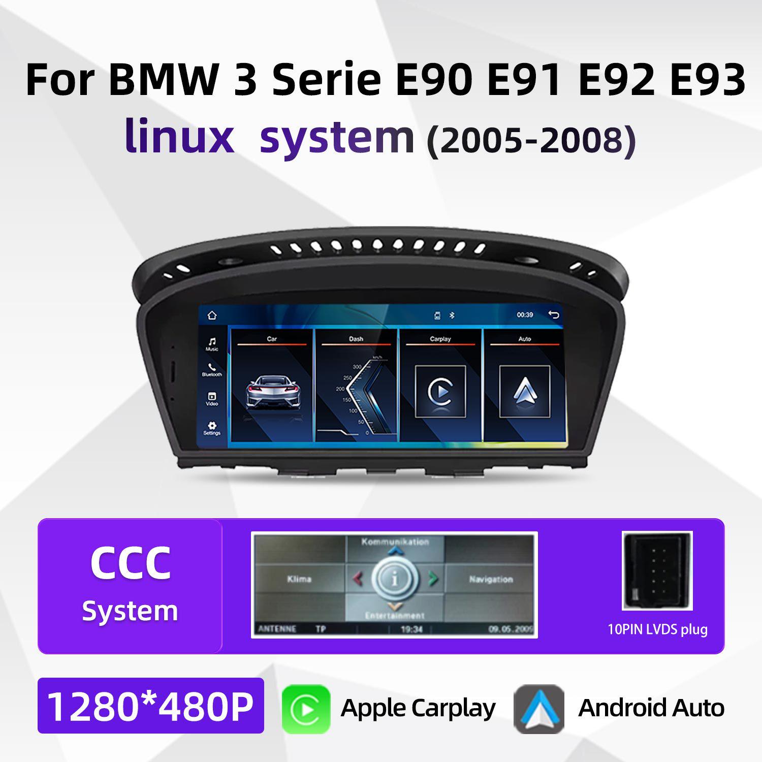 

8.8 Large Screen GPS Navigation System for BMW X3 E90/E91/E92/E93 8.8