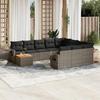 VidaXL Garden Lounge Set with Cushions 11 Pcs, Patio Sofas, Patio Furniture Set, Outdoor Furniture, Grey 3224751