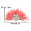 Wedding Dance Hand Fan Party Props Feather Foldings Fan for Woman Dance Fan