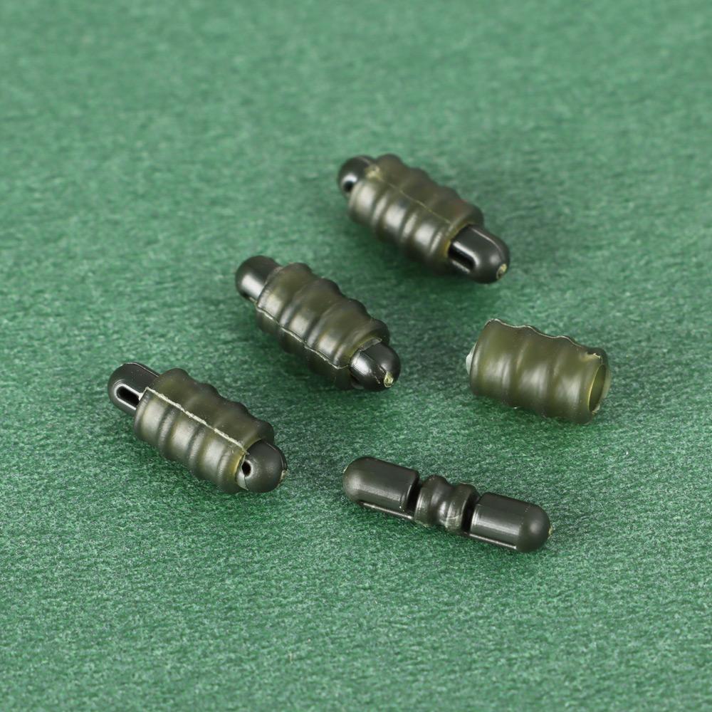 Quick Change Beads Fishing Feeder Terminal Bead Fishing Rigs Connector Bead Line Holder Trough