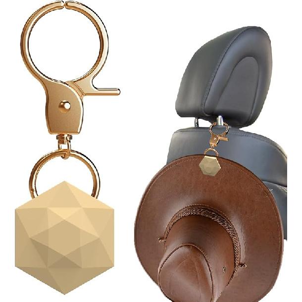 Magnetic Cowboy Hat Holder for Car with Gold Hook Strong Magnetism Hat Clip to Keep Hat Shape Hat Organizer Accessories (Tan) дубильная кора