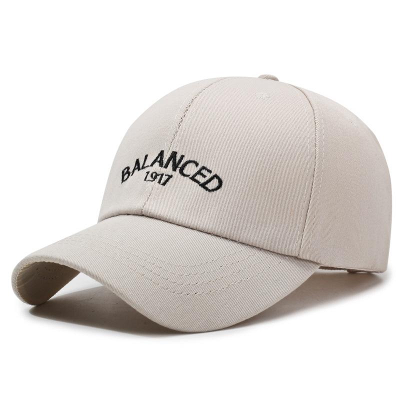 Balanced Letter Embroidery Baseball Cap Sun Protection Breathable Hat Peaked