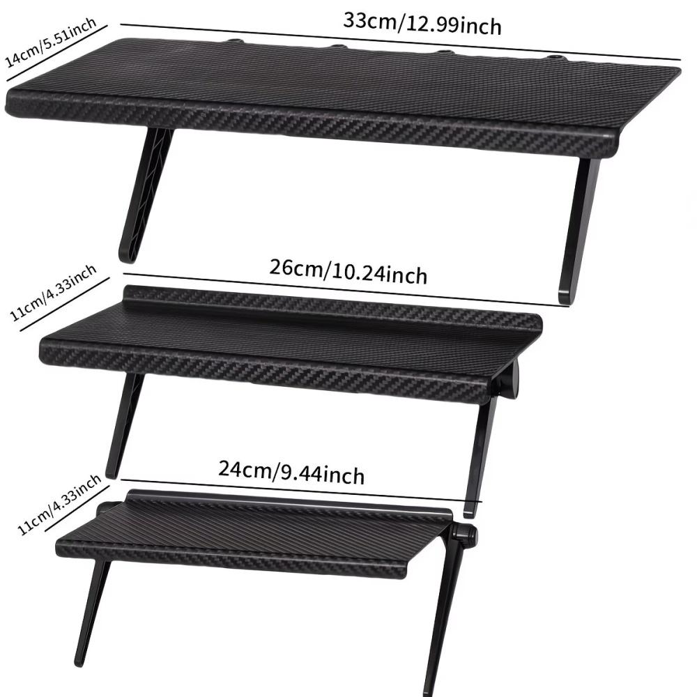 1PC Adjustable TV Screen Top Storage Rack Computer Monitor Desktop Shelf for Wireless Router Set Top Box Media Home Organizer