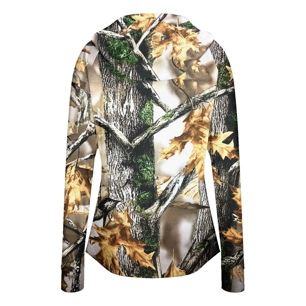 Womens Lightweight Full Zip Hoodie Sun Protection Jacket with Hood and Pockets Long Sleeve Outdoor Activewear