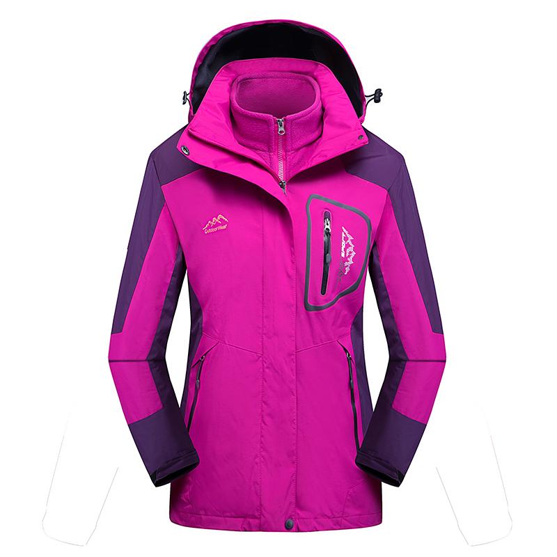 

Флисовая Теплая Термальная Снежная Водонепроницаемая 3 в 1 Женская Зимняя Лыжная Куртка Куртка для Пешего Туризма Одежда для Активного Отдыха Ветровка Пальто Парки 2025 XXXL