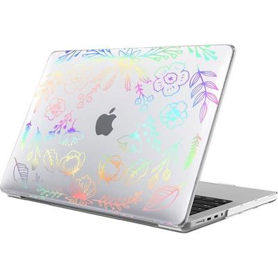 Case for MacBook Pro 16 Inch M5 M4 M3 M2 M1 Pro/Max 2026 2024 2023 2021, Hard Protection Shiny Plant Pattern