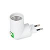 Rotatable LED Fireproof EU US Plug Switch E27 Bulb Base Lamp Holder Converter Socket Adapter