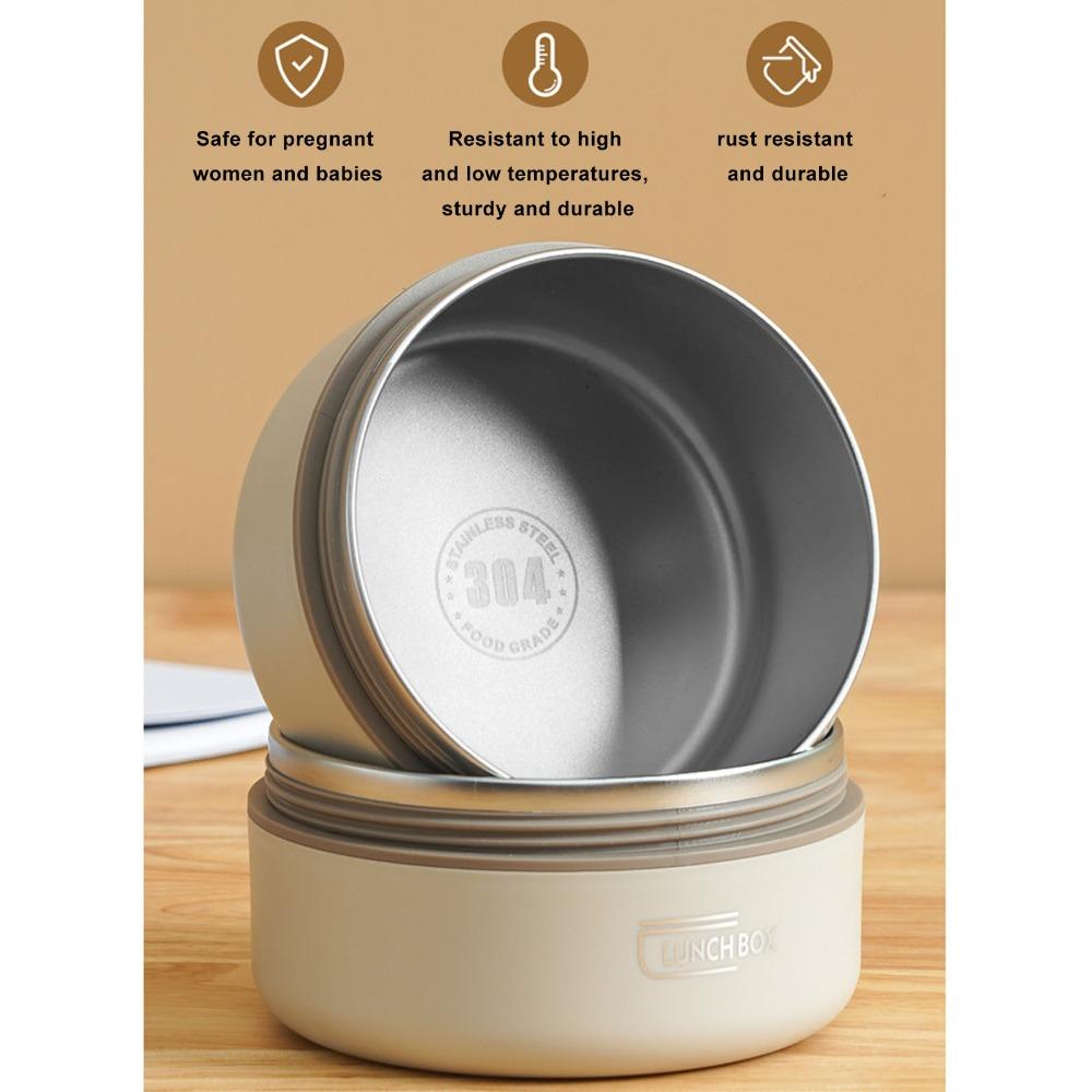 2PCS/3PCS/4PCS 304 Stainless Steel Insulated Lunch Container Portable Lunch Set  For Travel