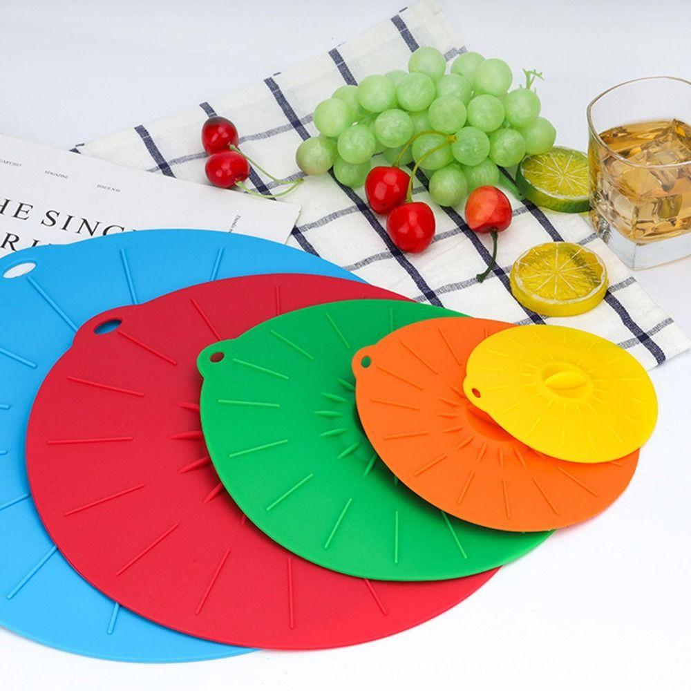 Keep Fresh Reusable Sealed Heat Resistant Kitchen Gadgets Storage Cover Food Lid Microwave Cover